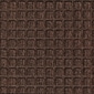 M+A Matting WaterHog Squares Classic Mat, Smooth, 3' x 5', Dark Brown (2005235170)