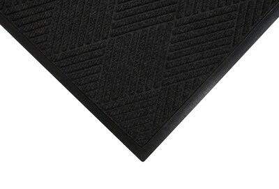 M+A Matting WaterHog Max Diamond Classic Mat, Universal Cleated, 4' x 10', Black Smoke (229570410070)