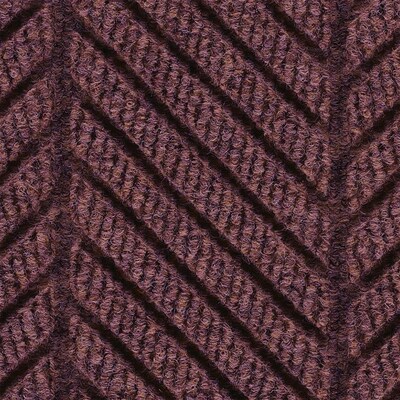 M+A Matting WaterHog Max Herringbone Classic Mat, Smooth, 4' x 10', Maroon (224074410170)