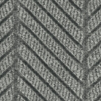 M+A Matting WaterHog Max Herringbone Classic Mat, Smooth, 3 x 10, Grey Ash (224073310170)