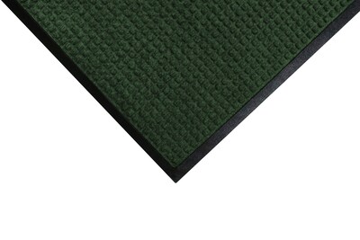 M+A Matting WaterHog Squares Classic Mat, Smooth, Evergreen 6 x 10, Evergreen (20059610170)