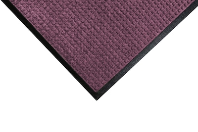 M+A Matting WaterHog Squares Classic Mat, Universal Cleated, 3 x 5, Bordeaux (2006035070)