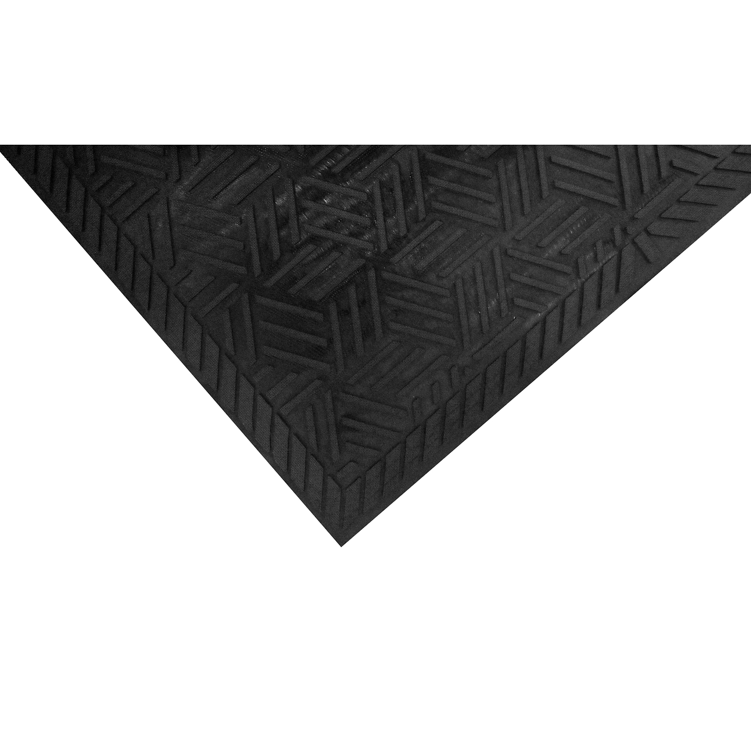 M + A Matting SuperScrape Plus Commercial Outdoor Scraper Entrance Floor Mat, 5.73 x 3.83, Black (5558046100)