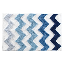 InterDesign Chevron Rug Microfiber Blue Multi-Color (19055)