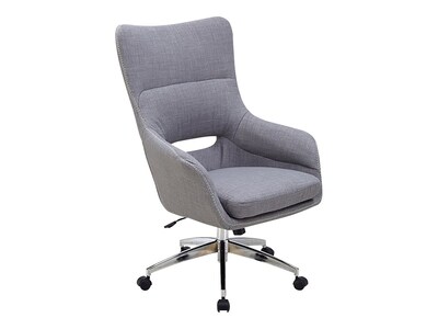 Hanover Carlton Fabric Swivel Computer and Desk Chair, Gray (HOC0012)