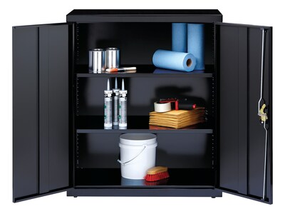 Hirsh 42" Steel Storage Cabinet with 3 Shelves, Black (22002)