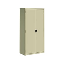 Hirsh 72 Steel Storage Cabinet with 5 Shelves, Putty (22004)