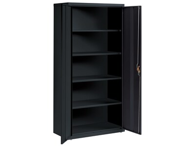 Hirsh 72" Steel Storage Cabinet with 5 Shelves, Black (22005)