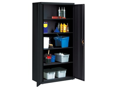 Hirsh 72" Steel Storage Cabinet with 5 Shelves, Black (22005)