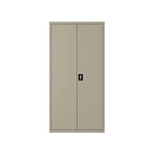 Hirsh 72 Steel Wardrobe Cabinet with 4 Shelves, Putty (22631)