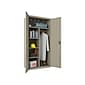 Hirsh 72" Steel Wardrobe Cabinet with 4 Shelves, Putty (22631)