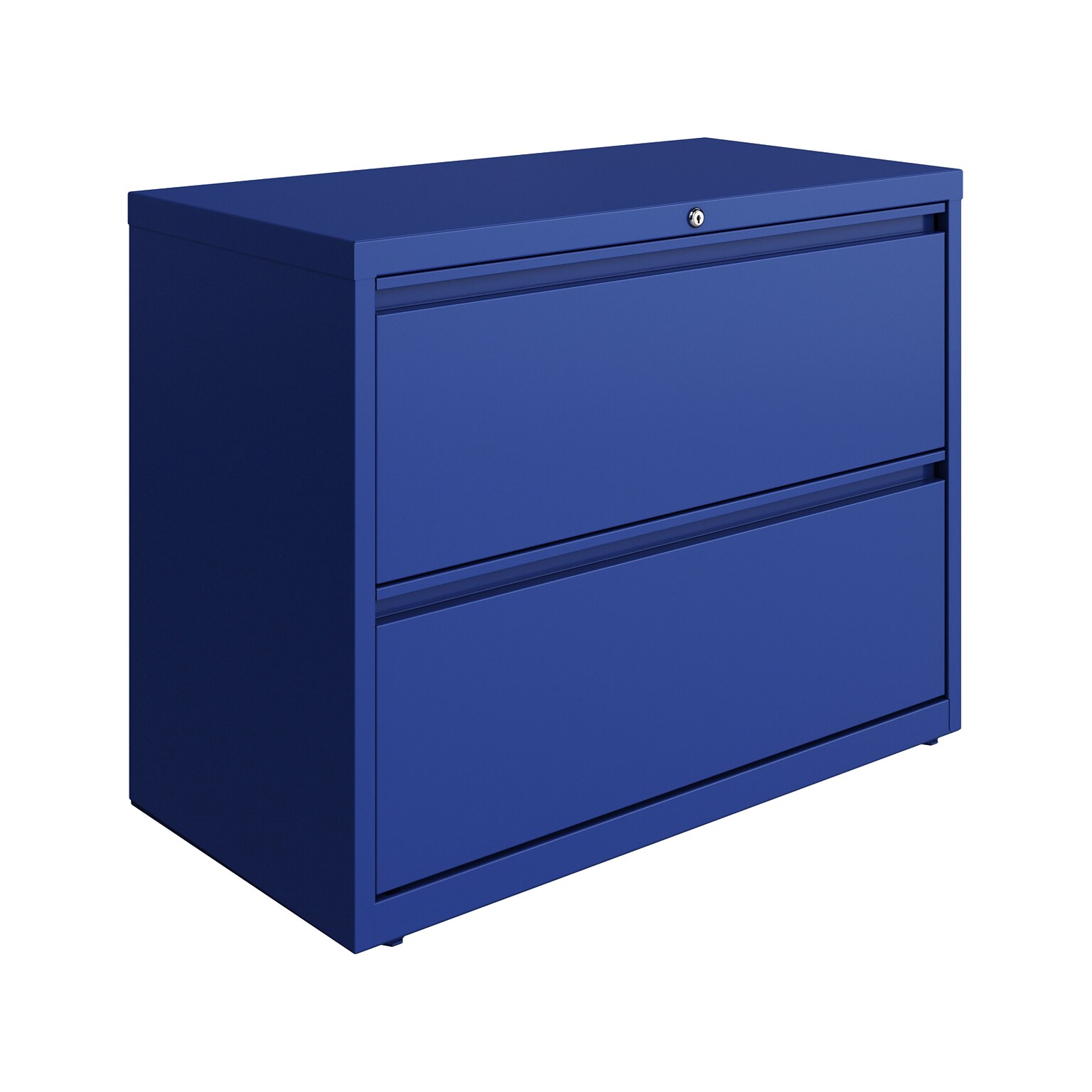Hirsh HL10000 Series 2-Drawer Lateral File Cabinet, Locking, Letter/Legal, Classic Blue, 36 (24251)