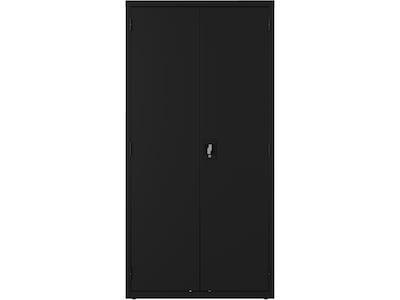 Hirsh 72 Steel Janitorial Storage Cabinet with 3 Shelves, Black (24033)