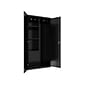 Hirsh 72" Steel Janitorial Storage Cabinet with 3 Shelves, Black (24033)