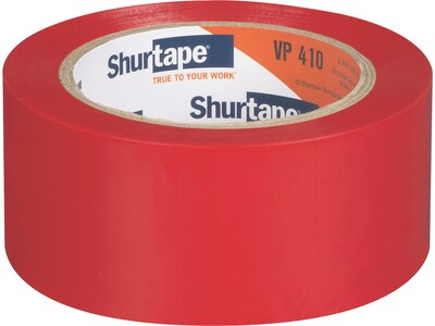 Shurtape VP 410 Aisle-Marking Tape, 1.96 x 36 Yds., Red, 24/Carton (202866)