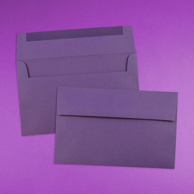 JAM Paper® A10 Invitation Envelopes, 6 x 9.5 Dark Purple, 50/Pack (563912514I)