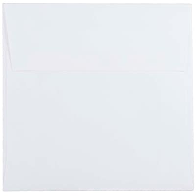 JAM Paper 5.5 x 5.5 Square Invitation Envelopes, White, 25/Pack (28415)