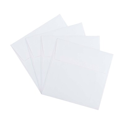 JAM Paper 5.5 x 5.5 Square Invitation Envelopes, White, 25/Pack (28415)