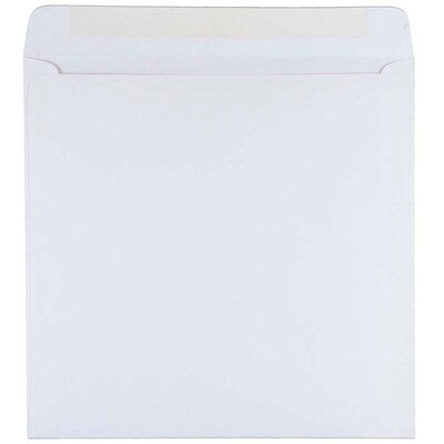 JAM Paper 9.5 x 9.5 Square Invitation Envelopes, White, 25/Pack (4233)