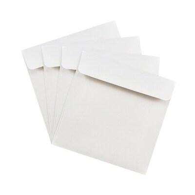 JAM Paper 6 x 6 Square Invitation Envelopes, White, 100/Pack (28416B)