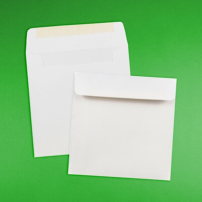 JAM Paper 6 x 6 Square Invitation Envelopes, White, 100/Pack (28416B)