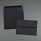 JAM Paper® A6 Invitation Envelopes, 4.75 x 6.5, Black Linen, 25/Pack (68999)