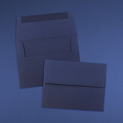 JAM Paper A2 Invitation Envelopes, 4.375 x 5.75, Navy Blue, 25/Pack (LEBA617)