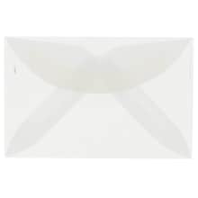 JAM Paper 3Drug Translucent Vellum Mini Envelopes, 2.3125 x 3.625, Clear, 25/Pack (LECV900)