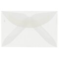 JAM Paper® 3Drug Translucent Vellum Mini Envelopes, 2.3125 x 3.625, Clear, Bulk 1000/Carton (LECV900B)
