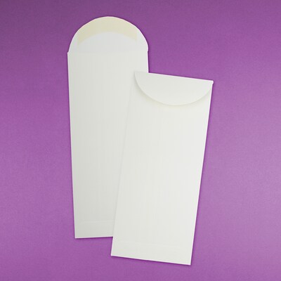 JAM Paper #12 Policy Business Strathmore Envelopes, 4.75 x 11, Bright White Wove, 25/Pack (191253)