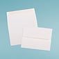 JAM Paper A2 Strathmore Invitation Envelopes, 4.375 x 5.75, Bright White Laid, Bulk 1000/Carton (99118B)