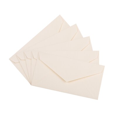 JAM Paper® Monarch Strathmore Invitation Envelopes, 3.875 x 7.5, Natural White Wove, Bulk 1000/Carton (3197090B)