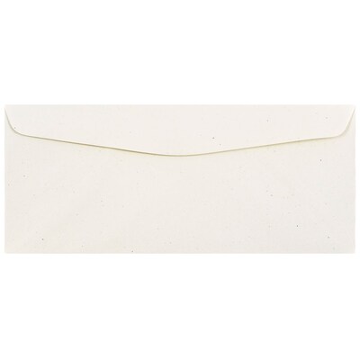 JAM Paper #10 Business Envelope, 4 1/8" x 9 1/2", Milkweed Ivory, 25/Pack (2638)