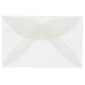 JAM Paper 3Drug Translucent Vellum Mini Envelopes, 2.3125 x 3.625, Clear, 100/Pack (LECV900A)