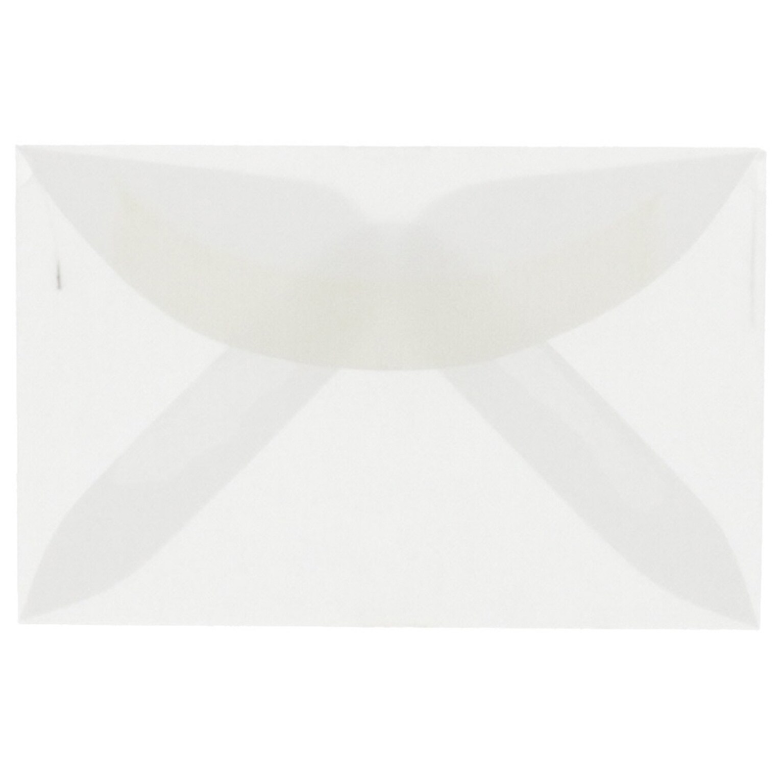 JAM Paper 3Drug Translucent Vellum Mini Envelopes, 2.3125 x 3.625, Clear, 100/Pack (LECV900A)