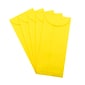 JAM Paper Open End #12 Currency Envelope, 4 3/4" x 11", Yellow Brite Hue, 50/Pack (3156400I)