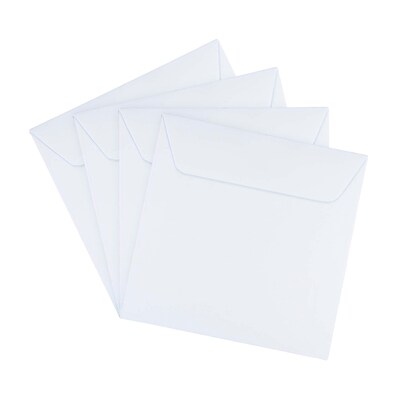JAM Paper® 7.5 x 7.5 Square Invitation Envelopes, White, 50/Pack (28210I)