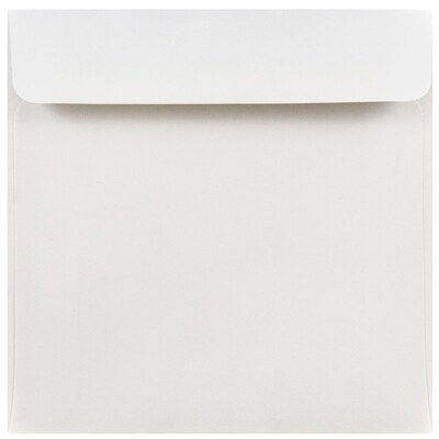 JAM Paper 6 x 6 Square Invitation Envelopes, White, 50/Pack (28416I)