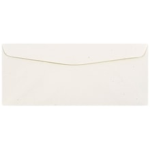 JAM Paper Open End #10 Business Envelope, 4 1/8 x 9 1/2, Milkweed Ivory, 50/Pack (2638I)