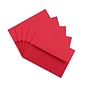 JAM Paper® 4Bar A1 Colored Invitation Envelopes, 3.625 x 5.125, Red Recycled, 50/Pack (900927182I)