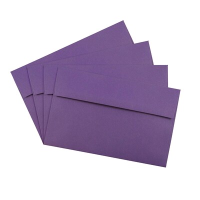 JAM Paper® A10 Invitation Envelopes, 6 x 9.5 Dark Purple, 50/Pack (563912514I)