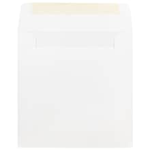 JAM Paper 6 x 6 Square Invitation Envelopes, White, Bulk 250/Box (28416H)