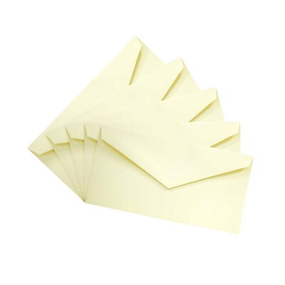 JAM Paper Monarch Open End Invitation Envelope, 3 7/8" x 7 1/2", Ivory, 500/Pack (3197718H)