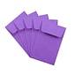 JAM Paper #1 Coin Business Colored Envelopes, 2.25 x 3.5, Violet Purple Recycled, 50/Pack (353027837I)