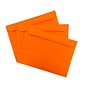 JAM Paper 9 x 12 Booklet Colored Envelopes, Orange Recycled, 100/Pack (5156772c)