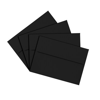 JAM Paper A7 Invitation Envelopes, 5.25 x 7.25, Black, 25/Pack (20114913)