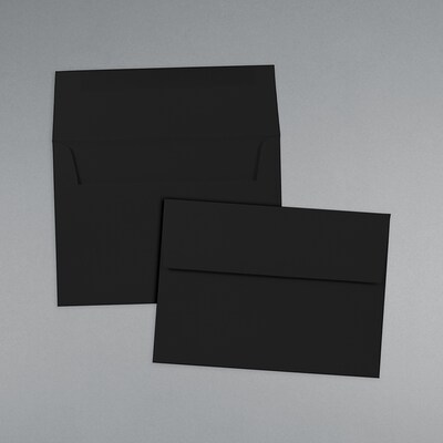 JAM Paper A7 Invitation Envelopes, 5.25 x 7.25, Black, 25/Pack (20114913)