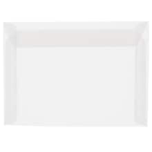 JAM Paper 8.75 x 11.5 Booklet Translucent Vellum Envelopes, Clear, 50/Pack (2851370i)