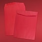 JAM Paper 10 x 13 Open End Catalog Colored Envelopes, Red Recycled, 25/Pack (v0128192a)