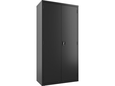 Hirsh 72 Steel Wardrobe Cabinet with 4 Shelves, Black (22632)